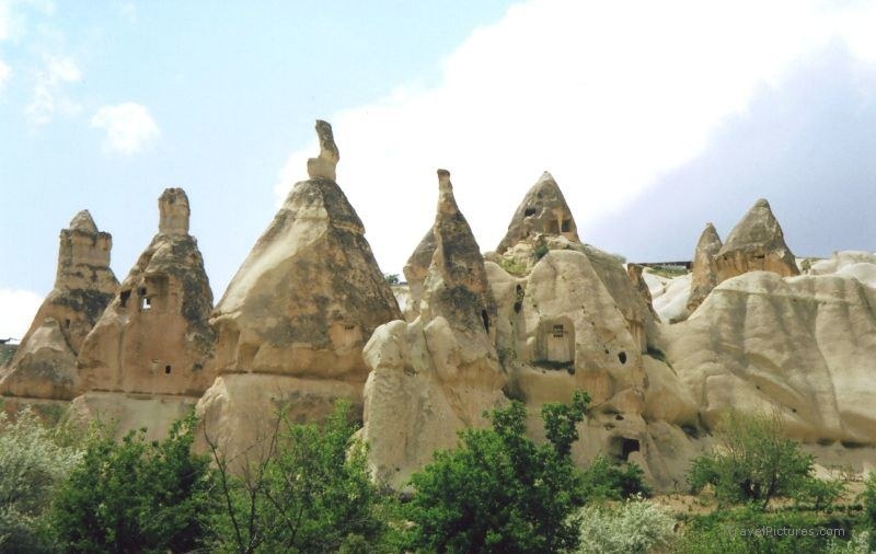 Goreme chimney rock formation cave caves